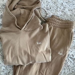 KITH SWEATSUIT PRE-OWNED PANTS SIZE M HOODIE SZ L